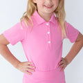 Girls short sleeve pink