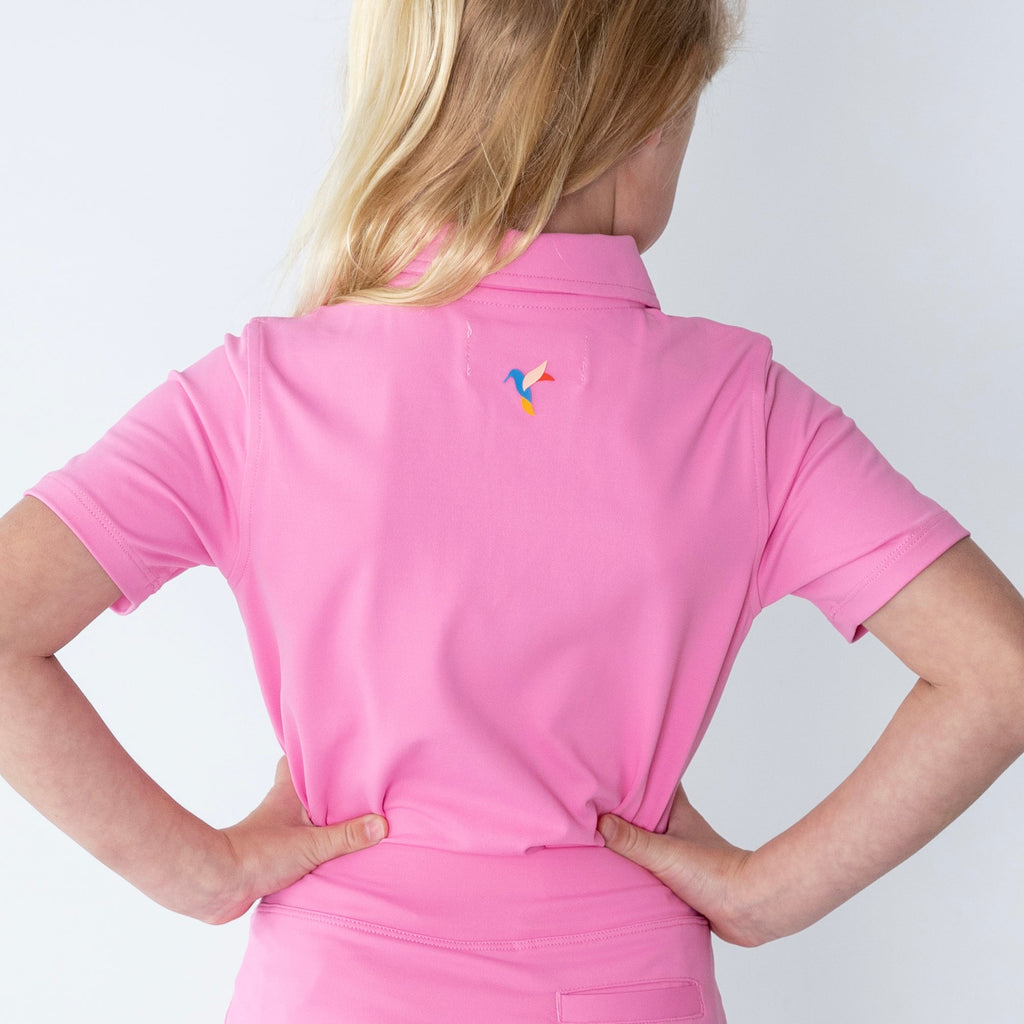 Girls short sleeve pink