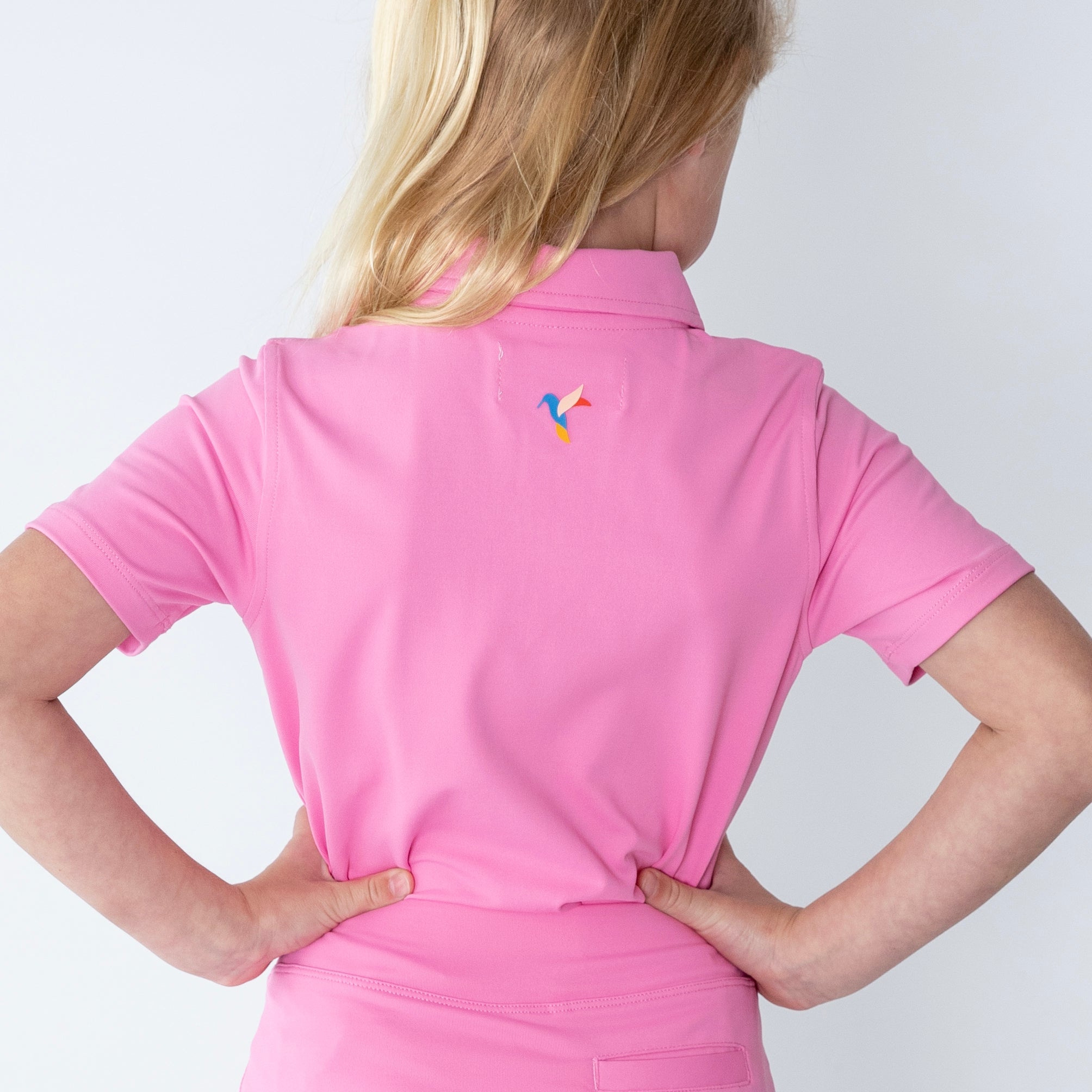 Girls short sleeve pink