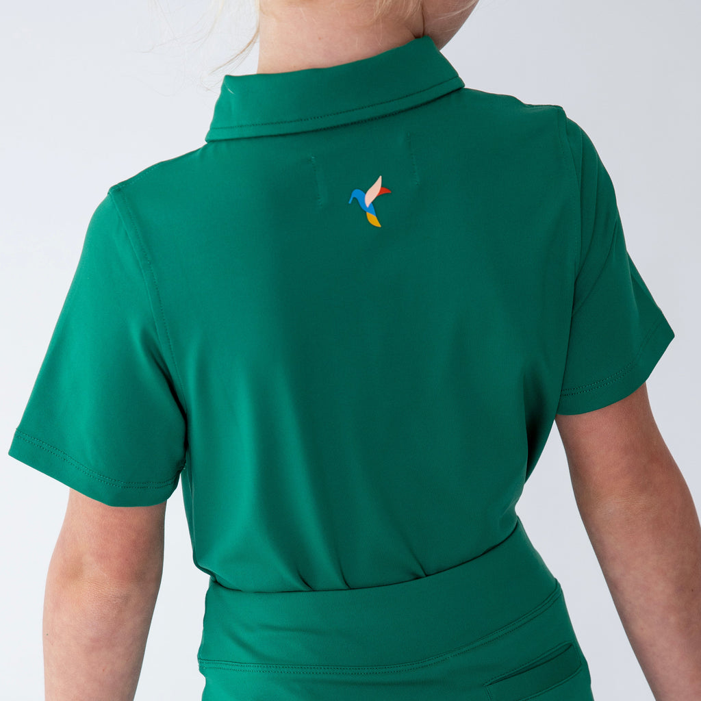 Girls short sleeve green