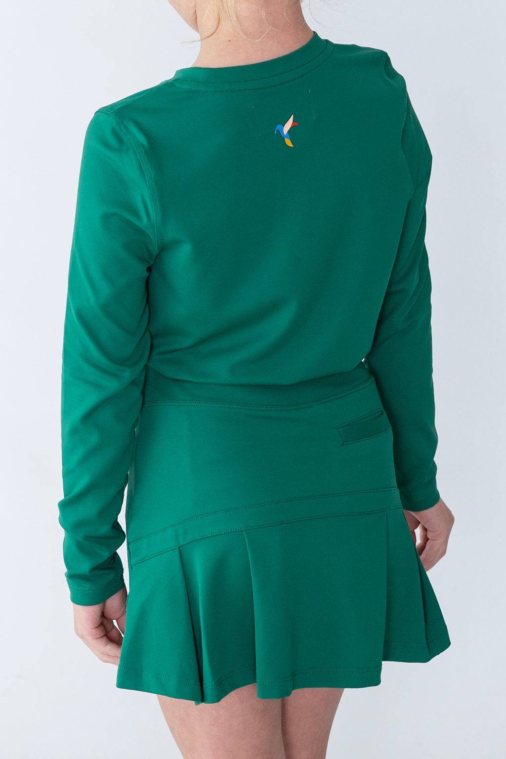 girls long sleeve green
