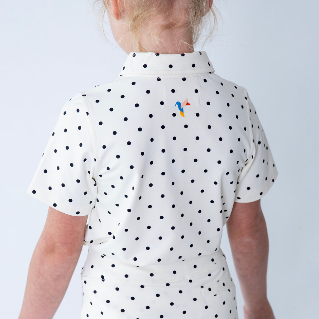 Girls short sleeve dot