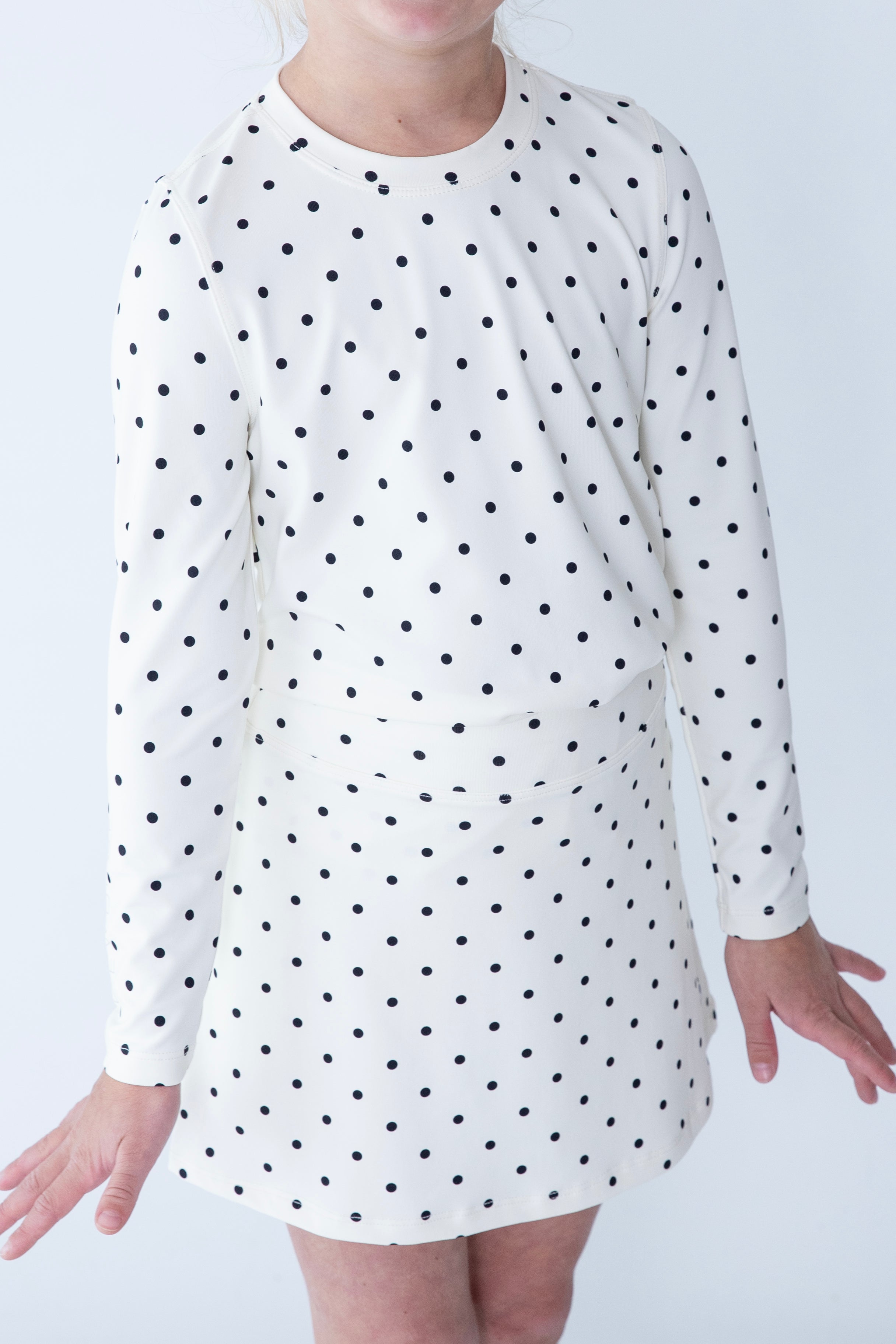 girls long sleeve dot