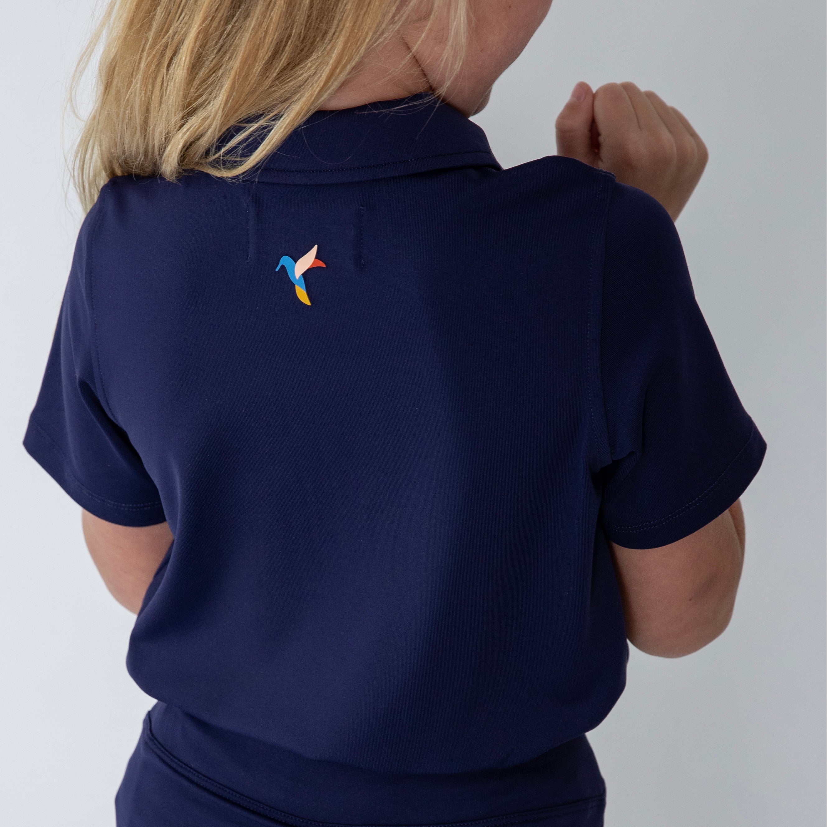 Girls short sleeve navy