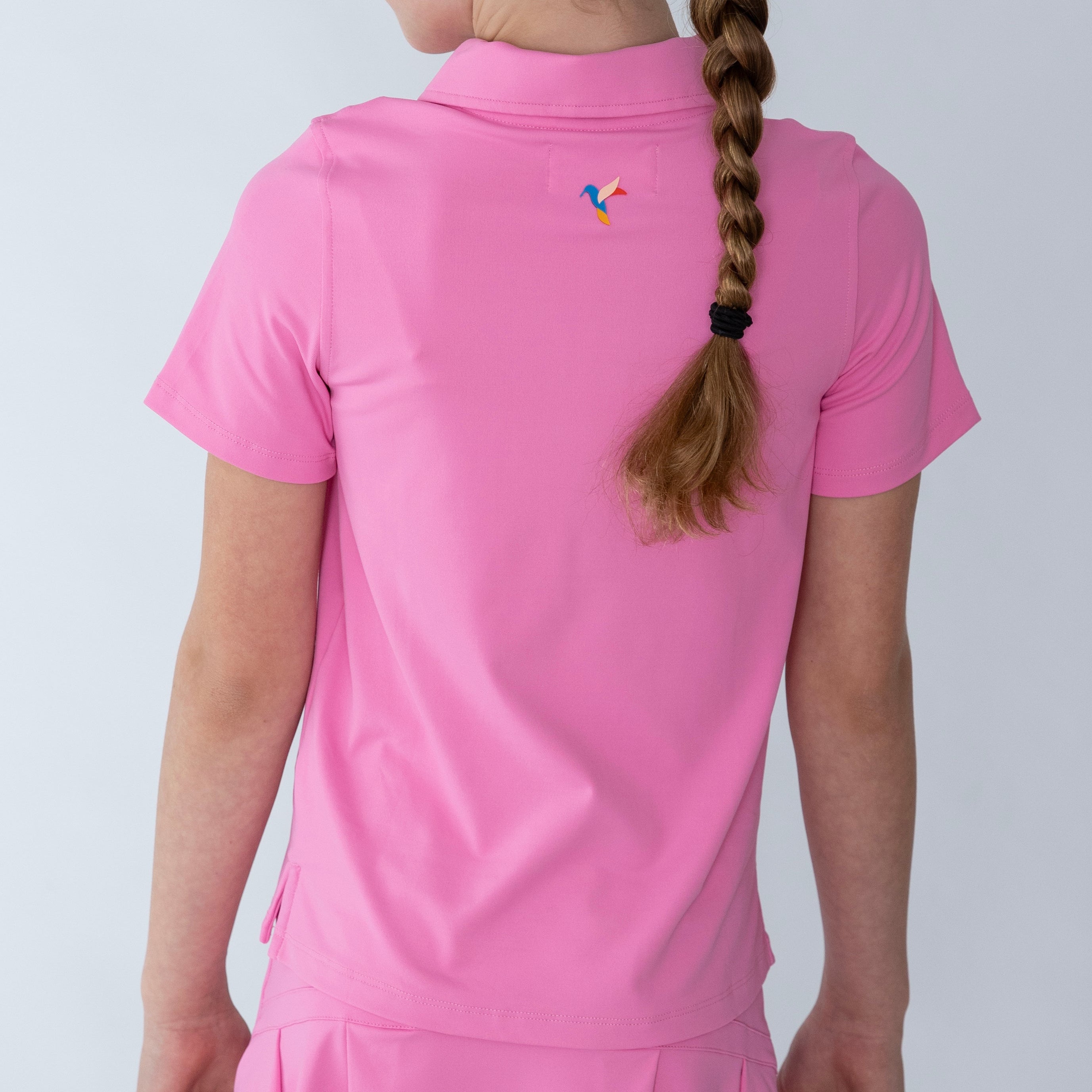 Girls short sleeve pink