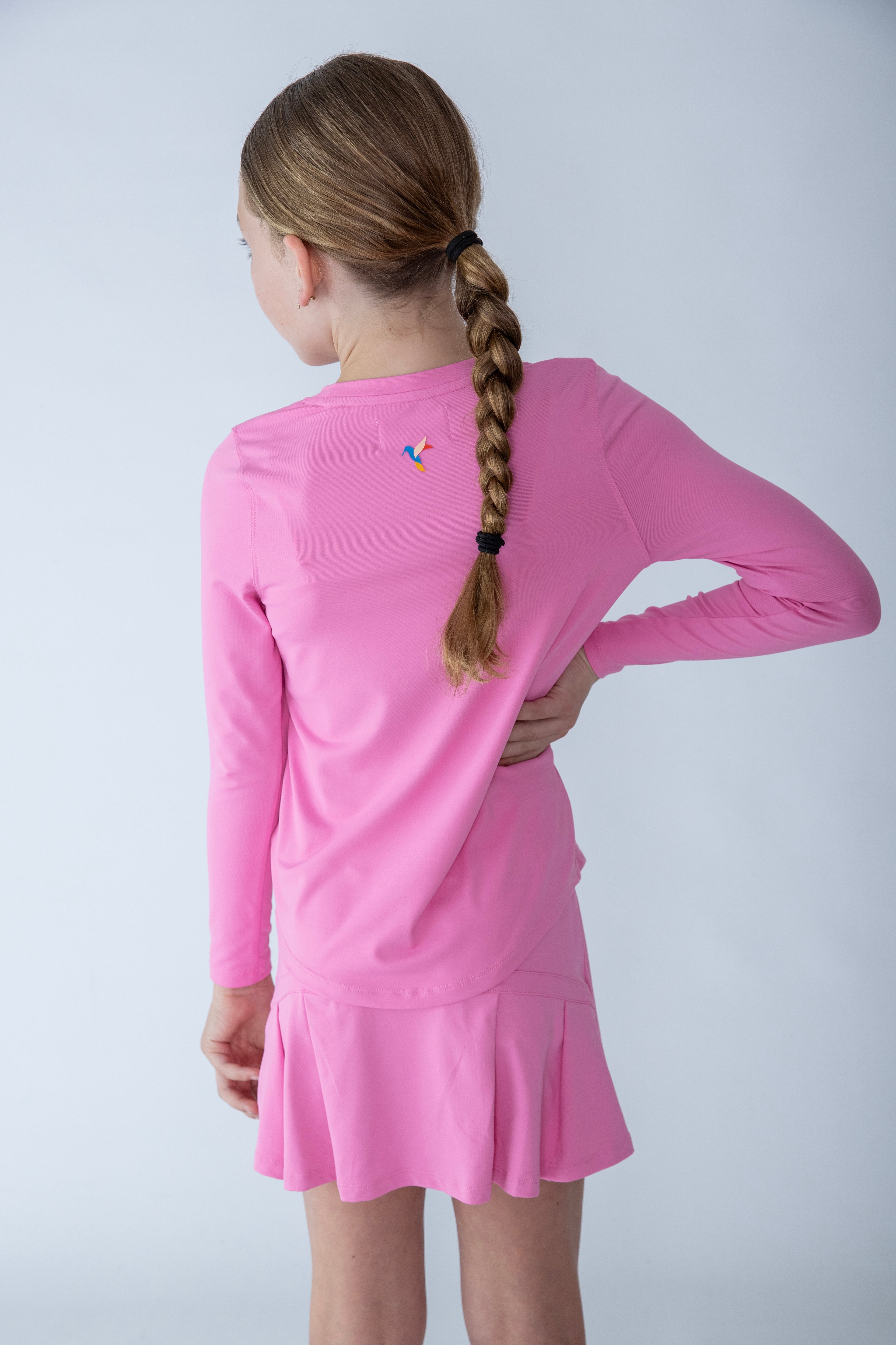 girls long sleeve pink