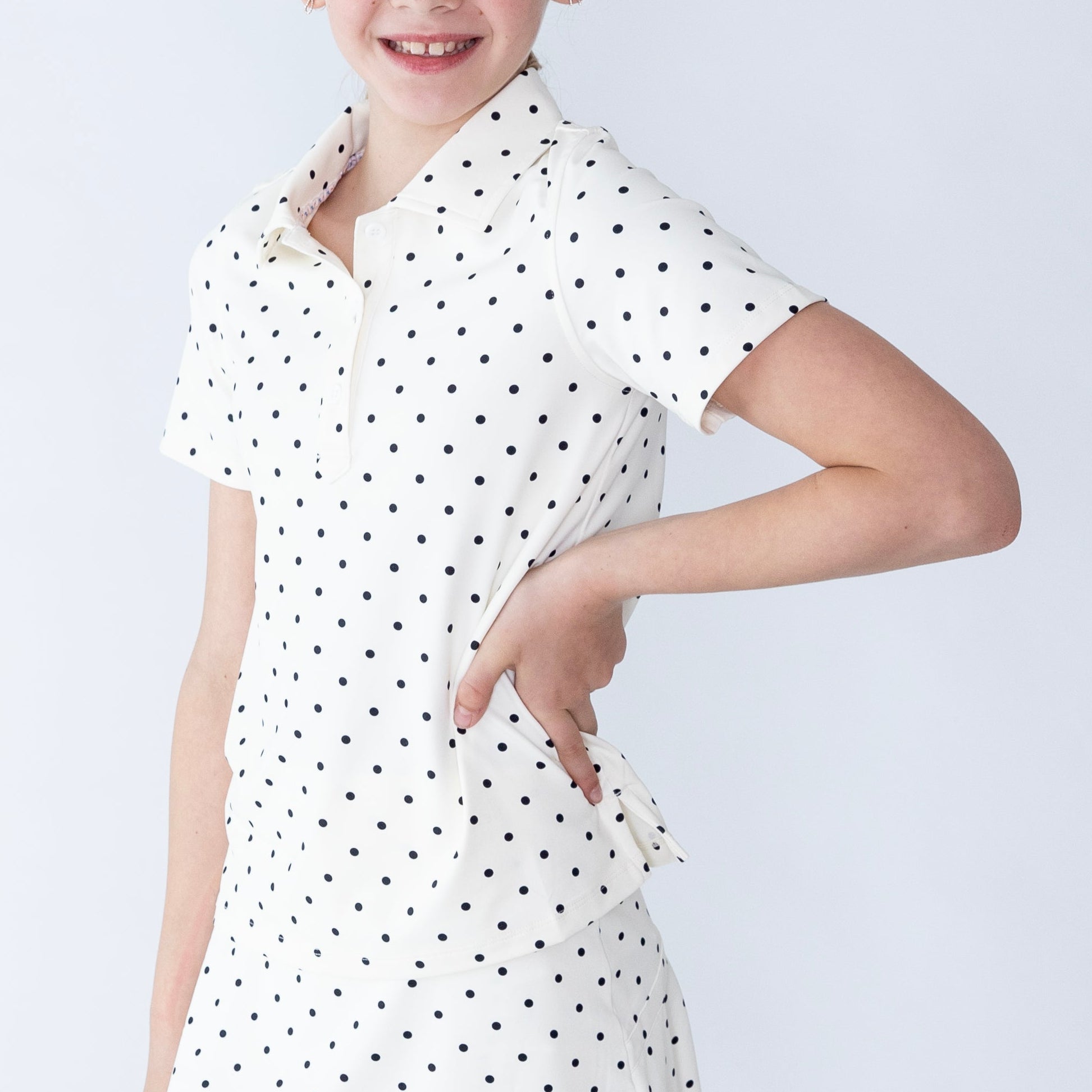 Girls short sleeve dot