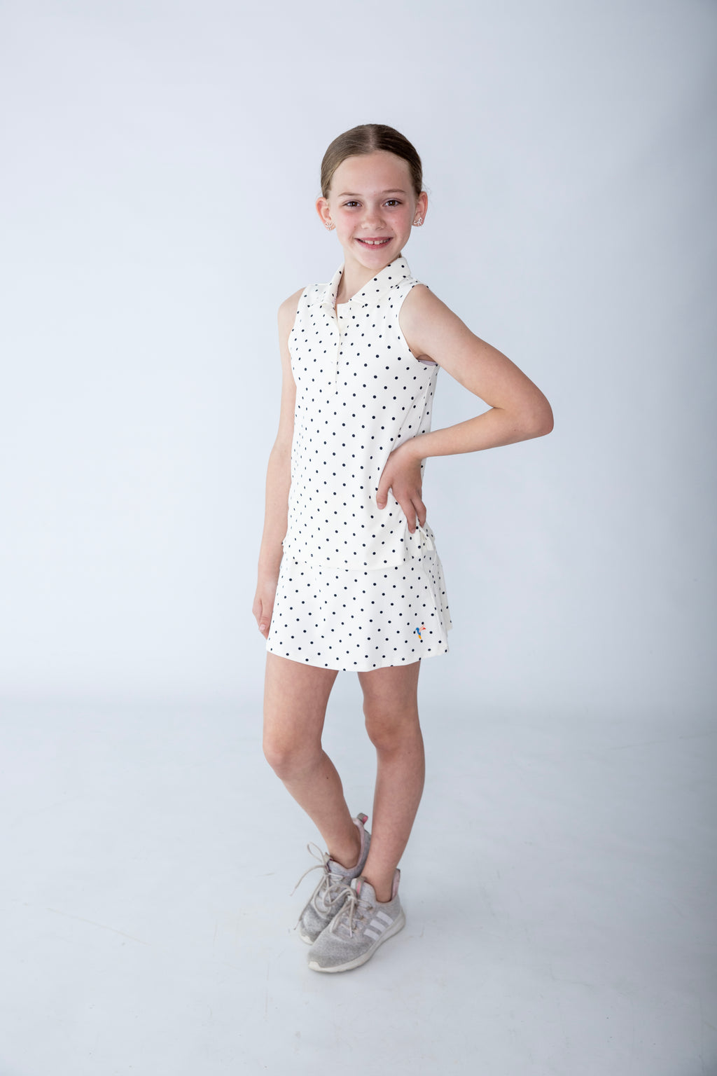 Girls Sleeveless Polo